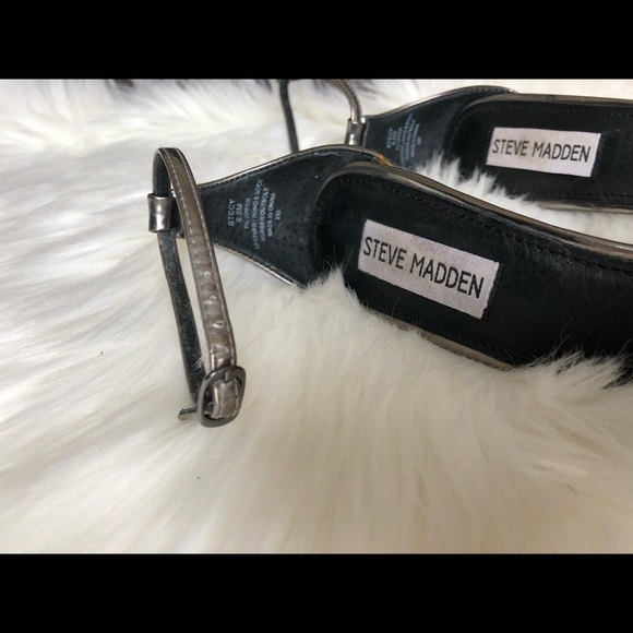 Steve Madden elegant sandals ankle strap - silver - Picture 5 of 13